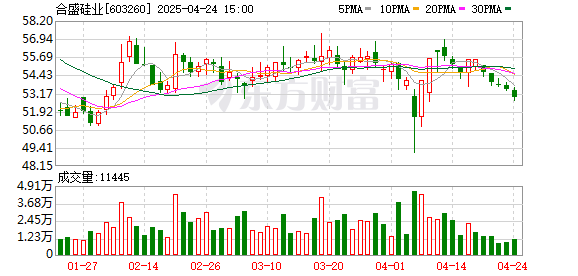 证配所 合盛硅业：一季度公司实现营业收入52.28亿元